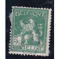 Belgium 1912 Lion 5c Fine Used SG 135 VGC