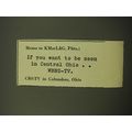 1959 WBNS-TV TV Station Advertisement - Memo to KMacL&G, Pitts.