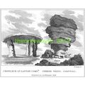 Cromlech, Cheese Wring, Cornwall, England, 1825...