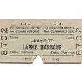 U.T.A. Edmondson Ticket - Larne to Larne Harbour