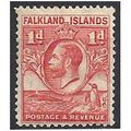 Falkland Islands 1929 SG117 1d Scarlet Mounted ...