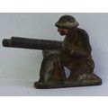 VINTAGE Barclay's ' SOLDIER crouching with Mach...
