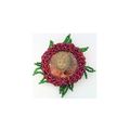 Victorian Style Hand Beaded Artistic Brooch Pin 1