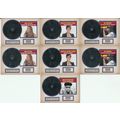 7x Silver Singles Music Inserts 2015 Panini Ame...