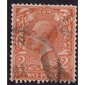 GB 1912 - 24 KGV 2d Orange Die 1 SG 368 Wmk 100...