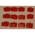 Monopoly Red Plastic Hotels lot of 12 Standard ...