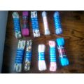 10 Pairs of 90cm Waxed Laces Assorted Colours
