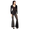 Sexy Backless Flare Bodysuit Jumpsuits Lingerie...