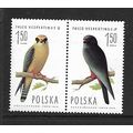 POLAND 1975 1z.50 WESTERN RED FOOTED FALCON HOR...