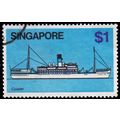 Singapore, 1980-84 $1 Coaster, SG373 (Scott #34...