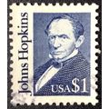 US Stamp #2194 used: 1989 $1 John Hopkins [1]