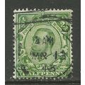GB 1912 - 24 KGV 1/2d Green wmk 100 . ( H497)