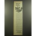 1952 National Life Insurance Company Ad - Death can start an argument