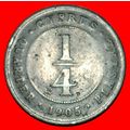 GREAT BRITAIN (1902-1908): CYPRUS ★ 1/4 PIASTRE...
