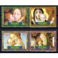 Palau 804-807 MNH Christmas Paintings Madonna &...