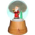 2552 - Perzy Snowglobe - Medium Santa with Tree...
