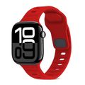 Square Buckle Stripes Silicone Watch Band, For ...