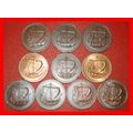 Ⰶ GREAT BRITAIN: CYPRUS ★5 MILS COMPLETE 10 COI...