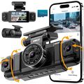 IIWEY N5 4 Channel Dash Cam 360° View, 1080P Fr...