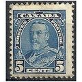 Canada 1935 SG345 5c Blue Mounted Mint...