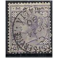 Malta 1885 SG28 1/- Violet Wmk Crown CA Fine Us...