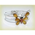 Femme Pretty Fashion Retro Butterfly Crystal Br...