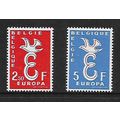 BELGIUM 1958 EUROPA SG 1659 / 1660 SET 2 VALS M...