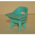 1972 Vintage Fisher Price Nursery Blue Highchair