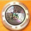 (1) Smith & Wesson Gray Poker Chip Golf Ball Ma...