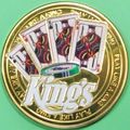 Kings. Challenge Coin. Casino Card Guard. 16b.