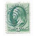 USA 1870 NATIONAL BANK NOTE 3c WASHINGTON TARGE...
