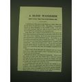 1902 Post Grape-Nuts Cereal Ad - A blind wander...