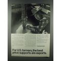 1985 Continental Grain Ad - Best Price Supports Exports