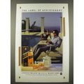 1986 Johnnie Walker Black Label Scotch Ad - Lab...