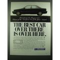 1988 Peugeot 405 Car Ad - The Best Car Over There is Over Here