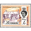 Bermuda QEII 1962 1d Old Rectory St Georges Mou...