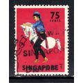 Singapore 1968 - 73 QE2 75ct Tarian Kuda Kepang...