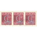 Germany 1966 - SG1425 - 30pfg Europa "Ship"x3 s...