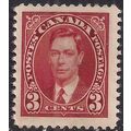 Canada 1937 - 38 KGV1 3ct Scarlet Unused No Gum...