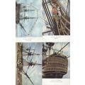 HMS Victory Gale & Polden 4x Antique Ship Postc...