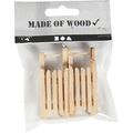Wooden Sledge Unfinished 6.5cm x 2.5cm 2 per Pa...