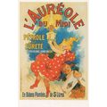 L'Aureole Du Midi Jules Cheret French Theatre Poster Postcard