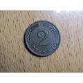 1962j 2 Pfennig Germany Coin