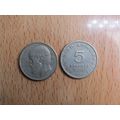 Greece 1982 5 Drachma Coin