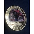 Gold Spider-Man coin marvel in plastic case