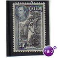 CEYLON 1938 KGV1 20C BLACK BLUE M/H SG391