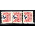 CVP31 24c Shield Very Fine MNH Dry Gum Strip of...