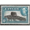 Ceylon 1938 SG389 10c Black & Light Blue Mounte...