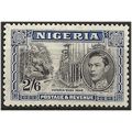 Nigeria 1938 SG58 2/6d Black & Blue Perf 13x11....