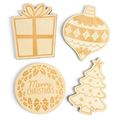 Wood Shapes Etched Traditional